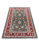 Ziegler 2'11'' X 5'0'' Hand-Knotted Wool Rug 2'11'' x 5'0'' (88 X 150) / Green / Red