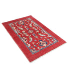 Ziegler 3'2'' X 4'8'' Hand-Knotted Wool Rug 3'2'' x 4'8'' (95 X 140) / Red / Blue