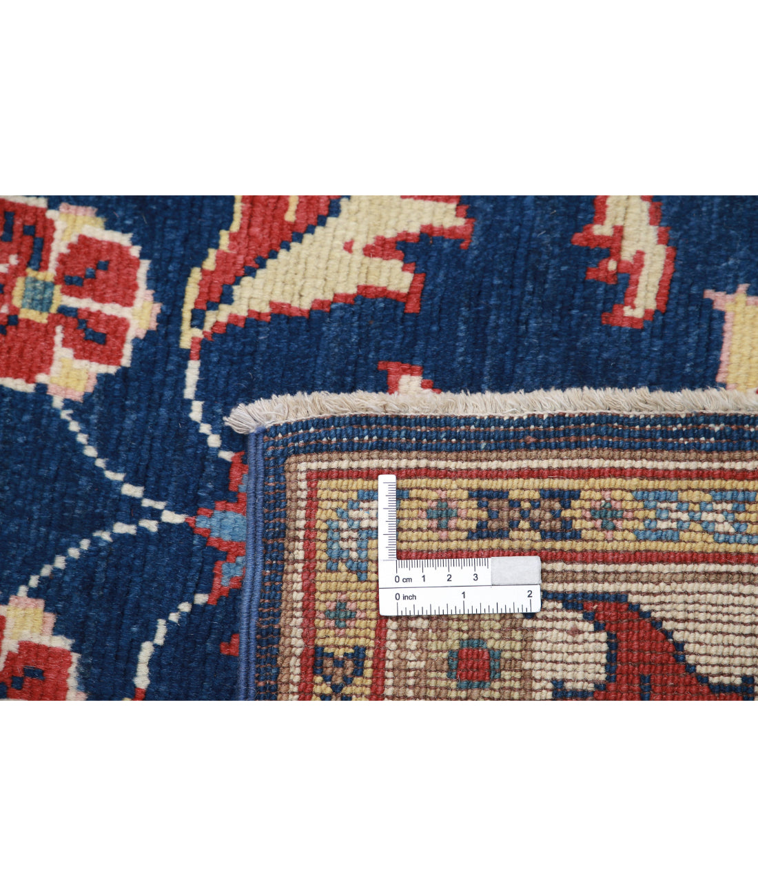 Ziegler 2'5'' X 6'6'' Hand-Knotted Wool Rug 2'5'' x 6'6'' (73 X 195) / Blue / Ivory