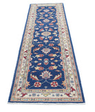 Ziegler 2'5'' X 9'5'' Hand-Knotted Wool Rug 2'5'' x 9'5'' (73 X 283) / Blue / Ivory