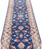 Ziegler 2'5'' X 9'10'' Hand-Knotted Wool Rug 2'5'' x 9'10'' (73 X 295) / Blue / Ivory