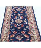 Ziegler 2'5'' X 6'3'' Hand-Knotted Wool Rug 2'5'' x 6'3'' (73 X 188) / Blue / Ivory