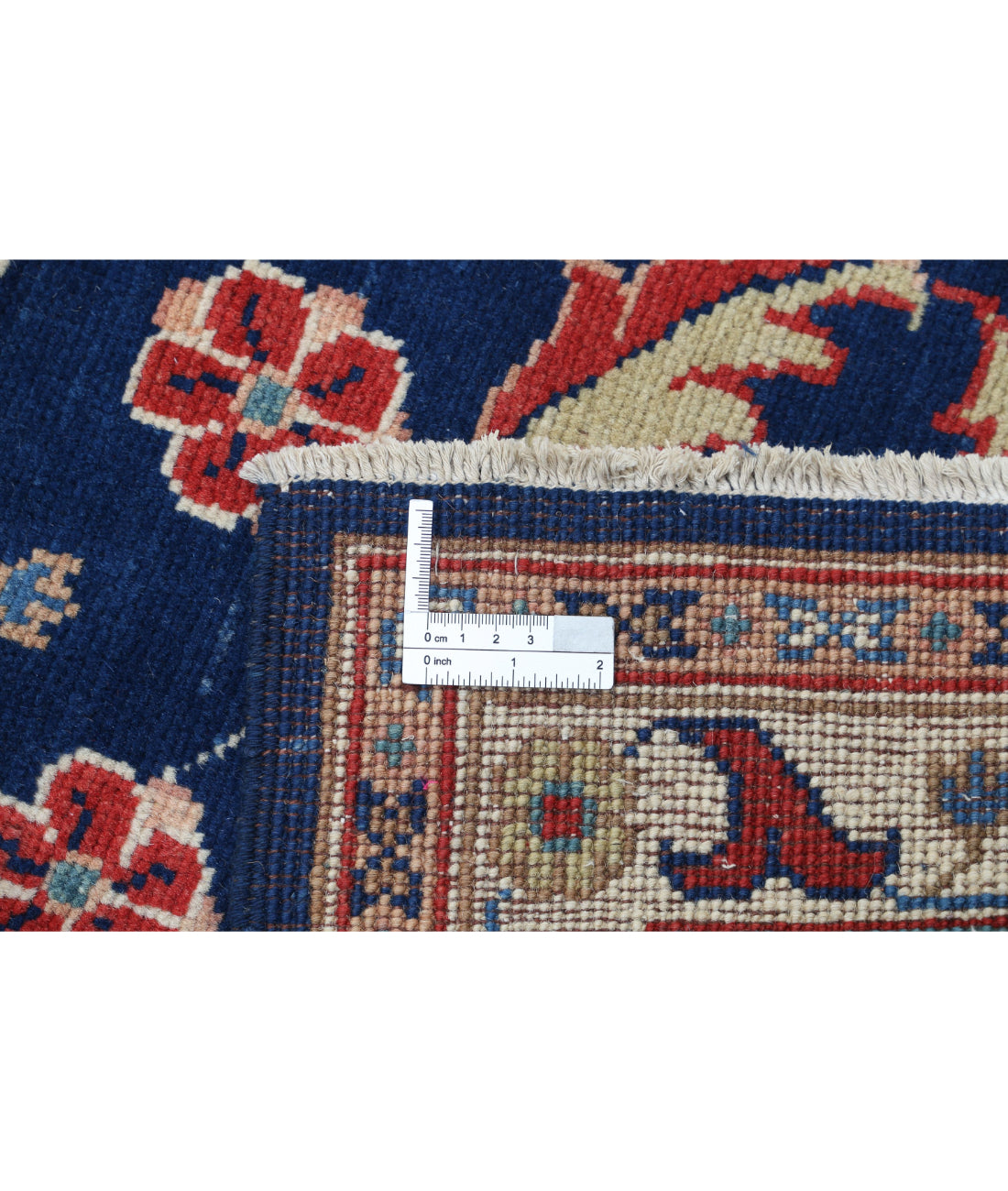 Ziegler 2'5'' X 6'3'' Hand-Knotted Wool Rug 2'5'' x 6'3'' (73 X 188) / Blue / Ivory