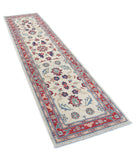 Ziegler 2'6'' X 9'11'' Hand-Knotted Wool Rug 2'6'' x 9'11'' (75 X 298) / Ivory / Red