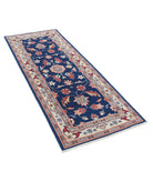 Ziegler 2'5'' X 6'3'' Hand-Knotted Wool Rug 2'5'' x 6'3'' (73 X 188) / Blue / Ivory