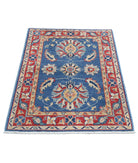 Ziegler 2'8'' X 4'0'' Hand-Knotted Wool Rug 2'8'' x 4'0'' (80 X 120) / Blue / Red