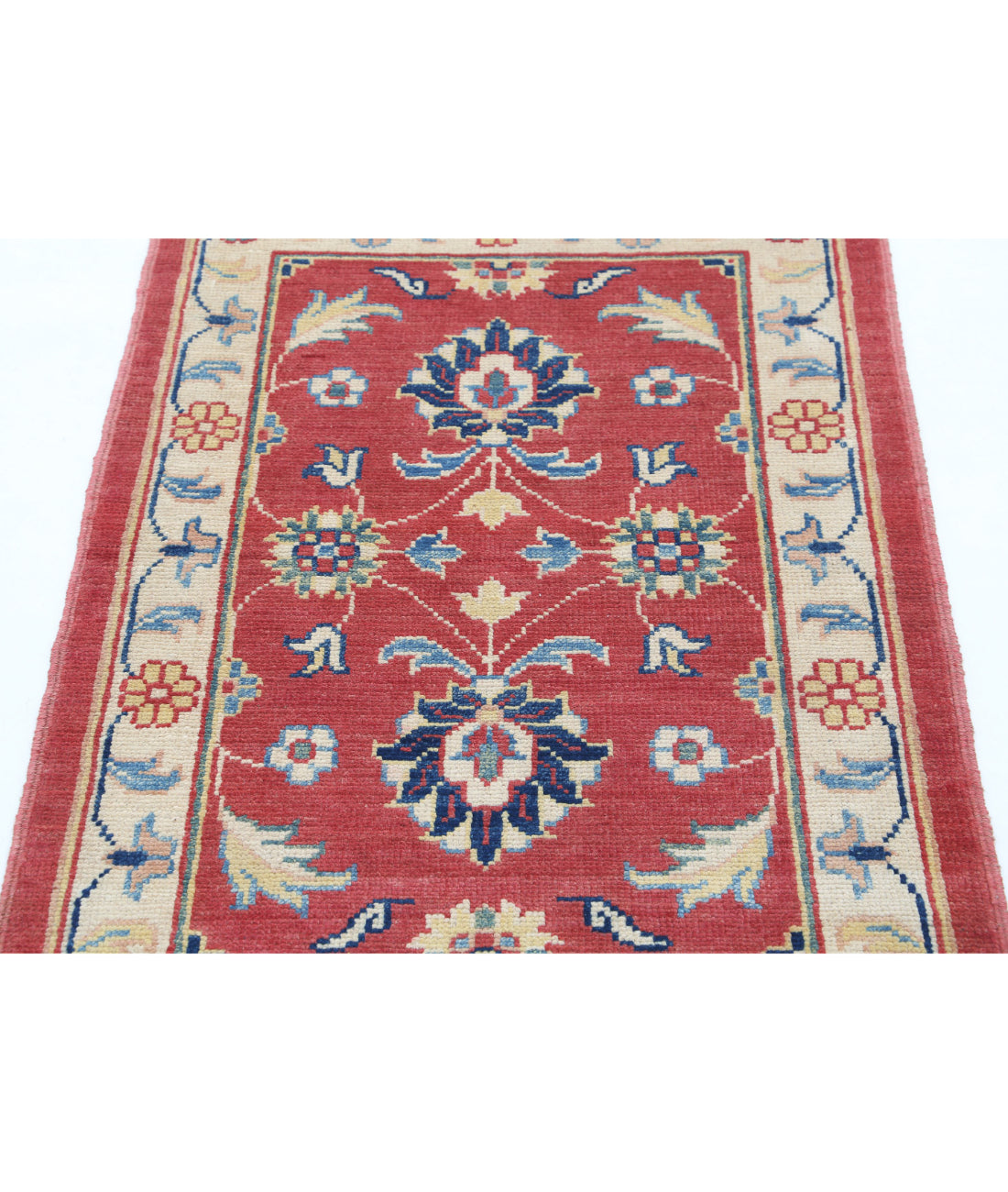 Ziegler 2'4'' X 3'5'' Hand-Knotted Wool Rug 2'4'' x 3'5'' (70 X 103) / Red / Ivory