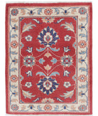 Ziegler 2'7'' X 3'5'' Hand-Knotted Wool Rug 2'7'' x 3'5'' (78 X 103) / Red / Ivory