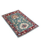 Ziegler 2'1'' X 2'11'' Hand-Knotted Wool Rug 2'1'' x 2'11'' (63 X 88) / Green / Red