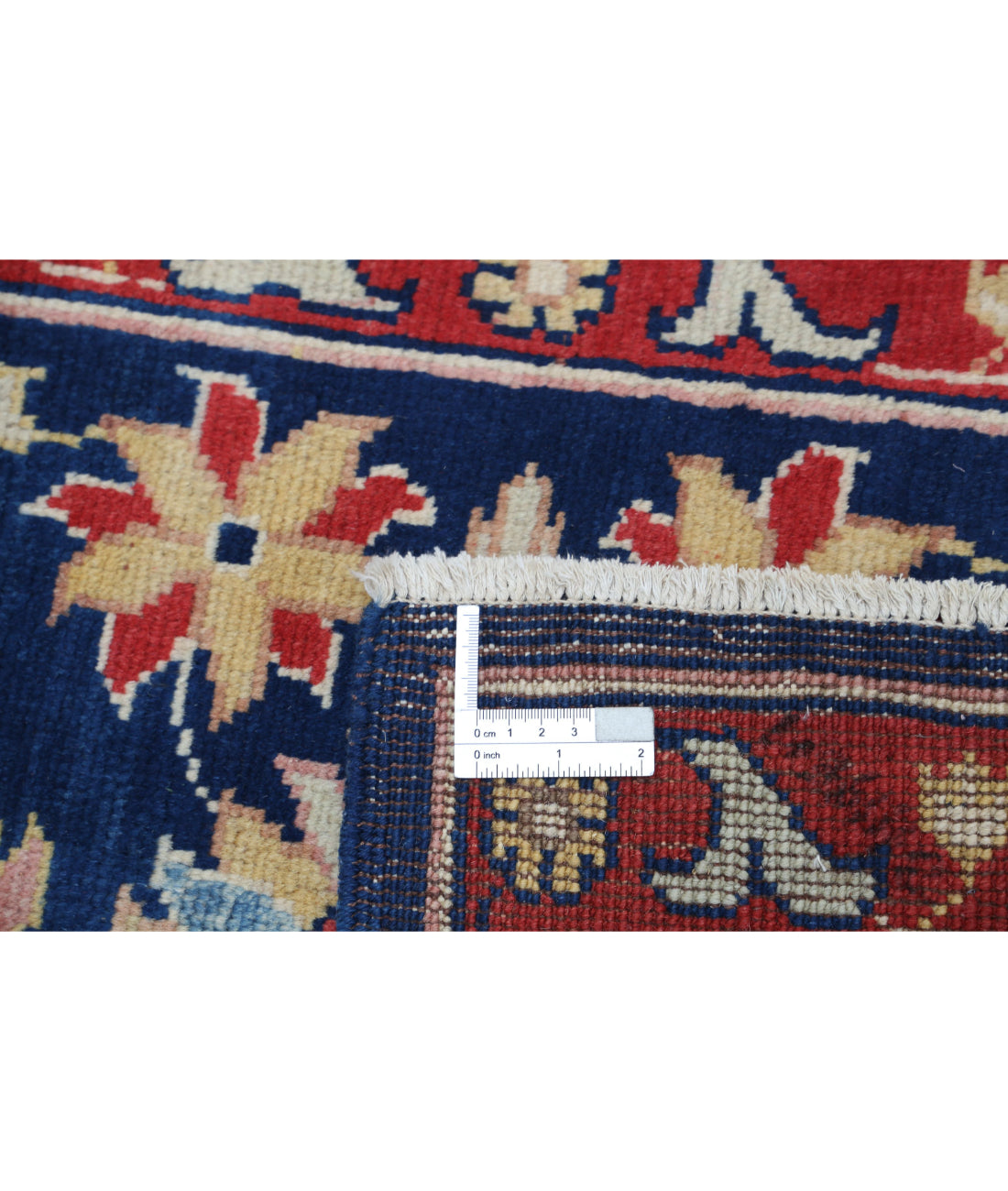 Ziegler 2'0'' X 2'11'' Hand-Knotted Wool Rug 2'0'' x 2'11'' (60 X 88) / Blue / Red