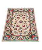 Ziegler 2'0'' X 2'11'' Hand-Knotted Wool Rug 2'0'' x 2'11'' (60 X 88) / Ivory / Green