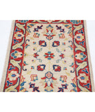 Ziegler 2'0'' X 2'9'' Hand-Knotted Wool Rug 2'0'' x 2'9'' (60 X 83) / Ivory / Red