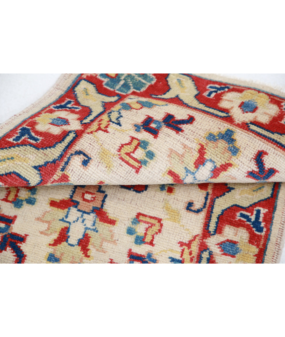 Ziegler 2'0'' X 2'9'' Hand-Knotted Wool Rug 2'0'' x 2'9'' (60 X 83) / Ivory / Red