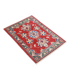 Ziegler 2'0'' X 2'9'' Hand-Knotted Wool Rug 2'0'' x 2'9'' (60 X 83) / Red / Green