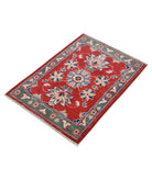 Ziegler 2'0'' X 2'9'' Hand-Knotted Wool Rug 2'0'' x 2'9'' (60 X 83) / Red / Green