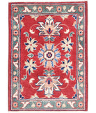 Ziegler 2'0'' X 2'9'' Hand-Knotted Wool Rug 2'0'' x 2'9'' (60 X 83) / Red / Green