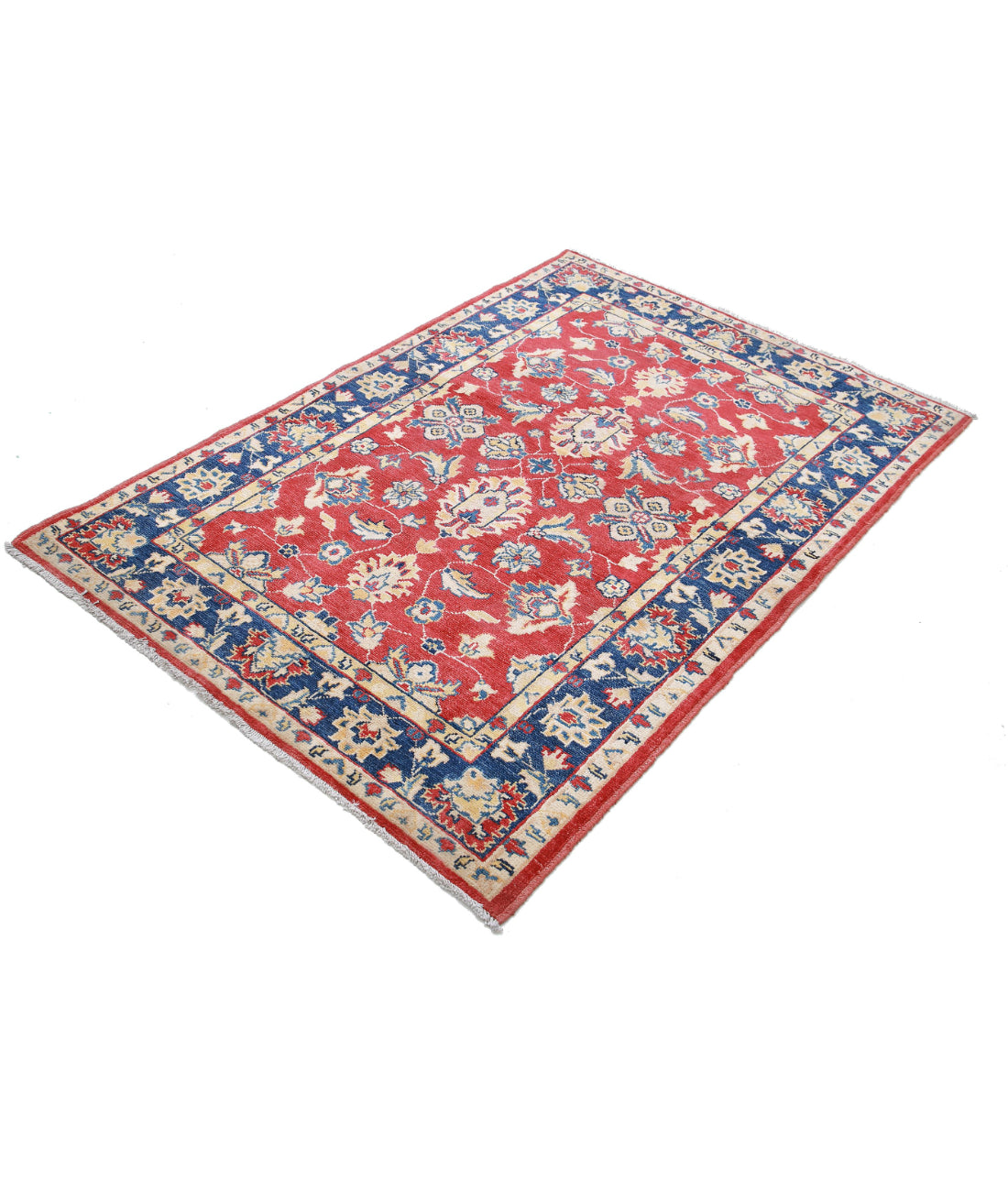 Ziegler 3'10'' X 5'8'' Hand-Knotted Wool Rug 3'10'' x 5'8'' (115 X 170) / Red / Blue