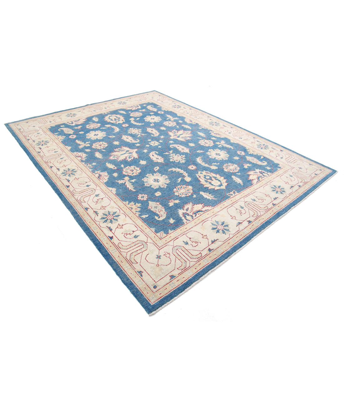 Ziegler 7'11'' X 10'4'' Hand-Knotted Wool Rug 7'11'' x 10'4'' (238 X 310) / Blue / N/A