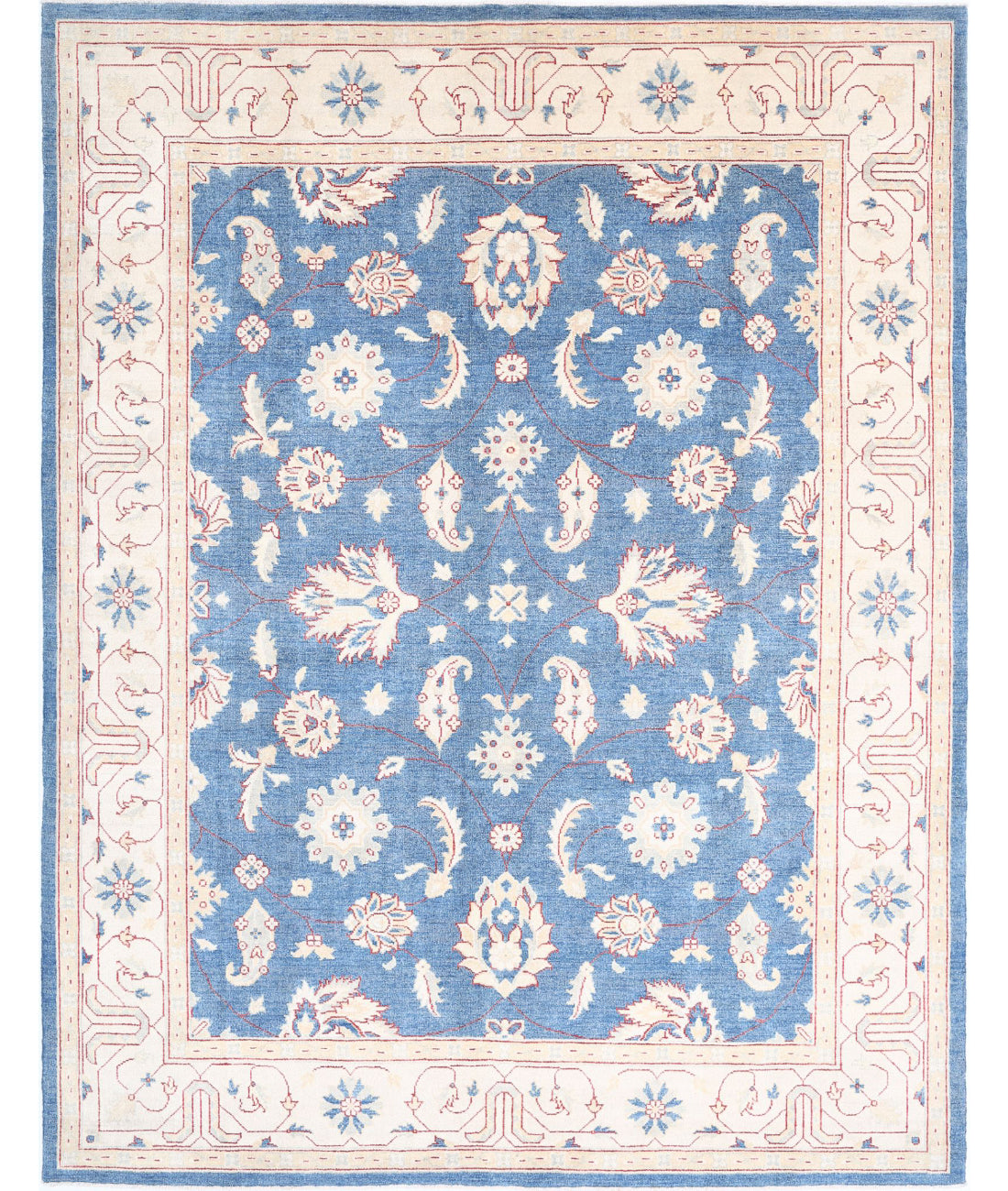 Ziegler 7'11'' X 10'4'' Hand-Knotted Wool Rug 7'11'' x 10'4'' (238 X 310) / Blue / N/A