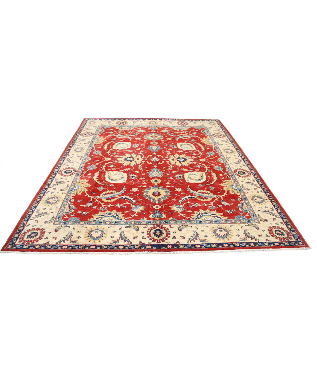 Ziegler 8'0'' X 9'6'' Hand-Knotted Wool Rug 8'0'' x 9'6'' (240 X 285) / Rust / N/A