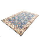 Ziegler 6'6'' X 9'6'' Hand-Knotted Wool Rug 6'6'' x 9'6'' (195 X 285) / Blue / N/A