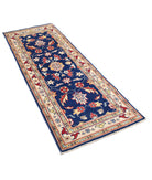 Ziegler 2'6'' X 6'6'' Hand-Knotted Wool Rug 2'6'' x 6'6'' (75 X 195) / Blue / N/A