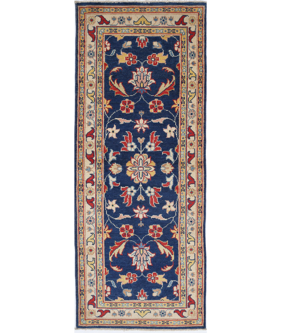 Ziegler 2'6'' X 6'6'' Hand-Knotted Wool Rug 2'6'' x 6'6'' (75 X 195) / Blue / N/A