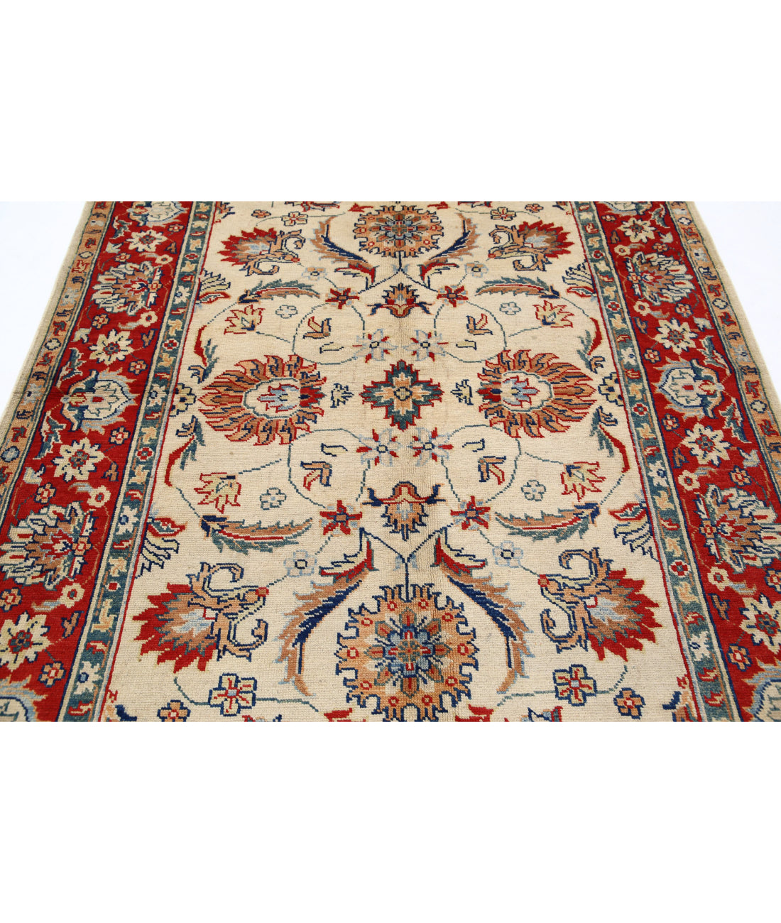 Ziegler 5'7'' X 7'11'' Hand-Knotted Wool Rug 5'7'' x 7'11'' (168 X 238) / Ivory / N/A