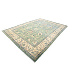 Ziegler 8'11'' X 12'3'' Hand-Knotted Wool Rug 8'11'' x 12'3'' (268 X 368) / Green / N/A