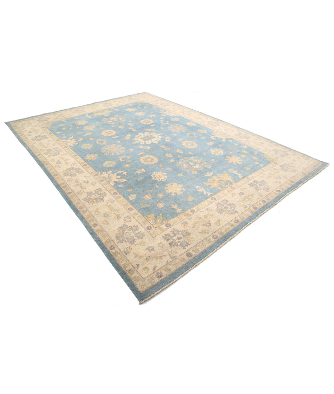 Ziegler 8'9'' X 11'10'' Hand-Knotted Wool Rug 8'9'' x 11'10'' (263 X 355) / Blue / N/A