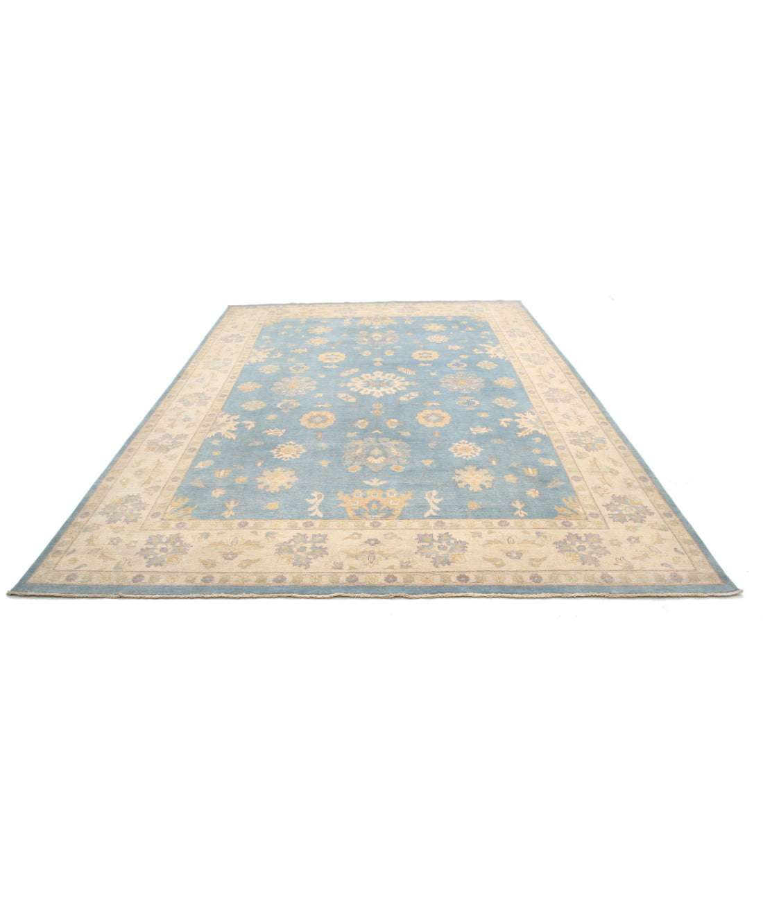 Ziegler 8'9'' X 11'10'' Hand-Knotted Wool Rug 8'9'' x 11'10'' (263 X 355) / Blue / N/A