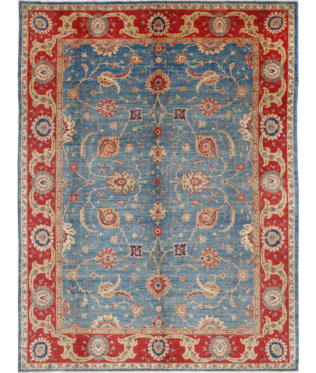 Ziegler 9'2'' X 12'2'' Hand-Knotted Wool Rug 9'2'' x 12'2'' (275 X 365) / Blue / N/A