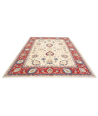 Ziegler 8'0'' X 10'2'' Hand-Knotted Wool Rug 8'0'' x 10'2'' (240 X 305) / Ivory / Red