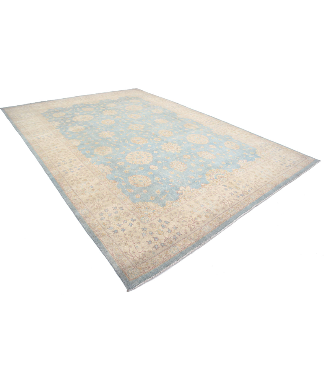 Ziegler 9'10'' X 14'0'' Hand-Knotted Wool Rug 9'10'' x 14'0'' (295 X 420) / Blue / N/A