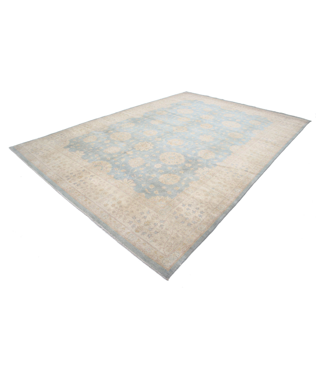 Ziegler 9'10'' X 14'0'' Hand-Knotted Wool Rug 9'10'' x 14'0'' (295 X 420) / Blue / N/A