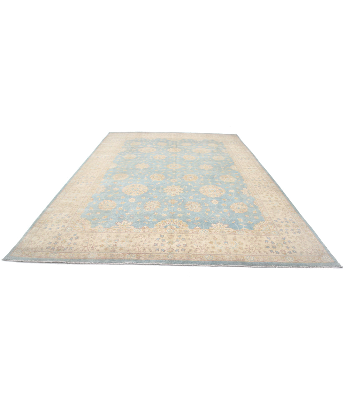 Ziegler 9'10'' X 14'0'' Hand-Knotted Wool Rug 9'10'' x 14'0'' (295 X 420) / Blue / N/A