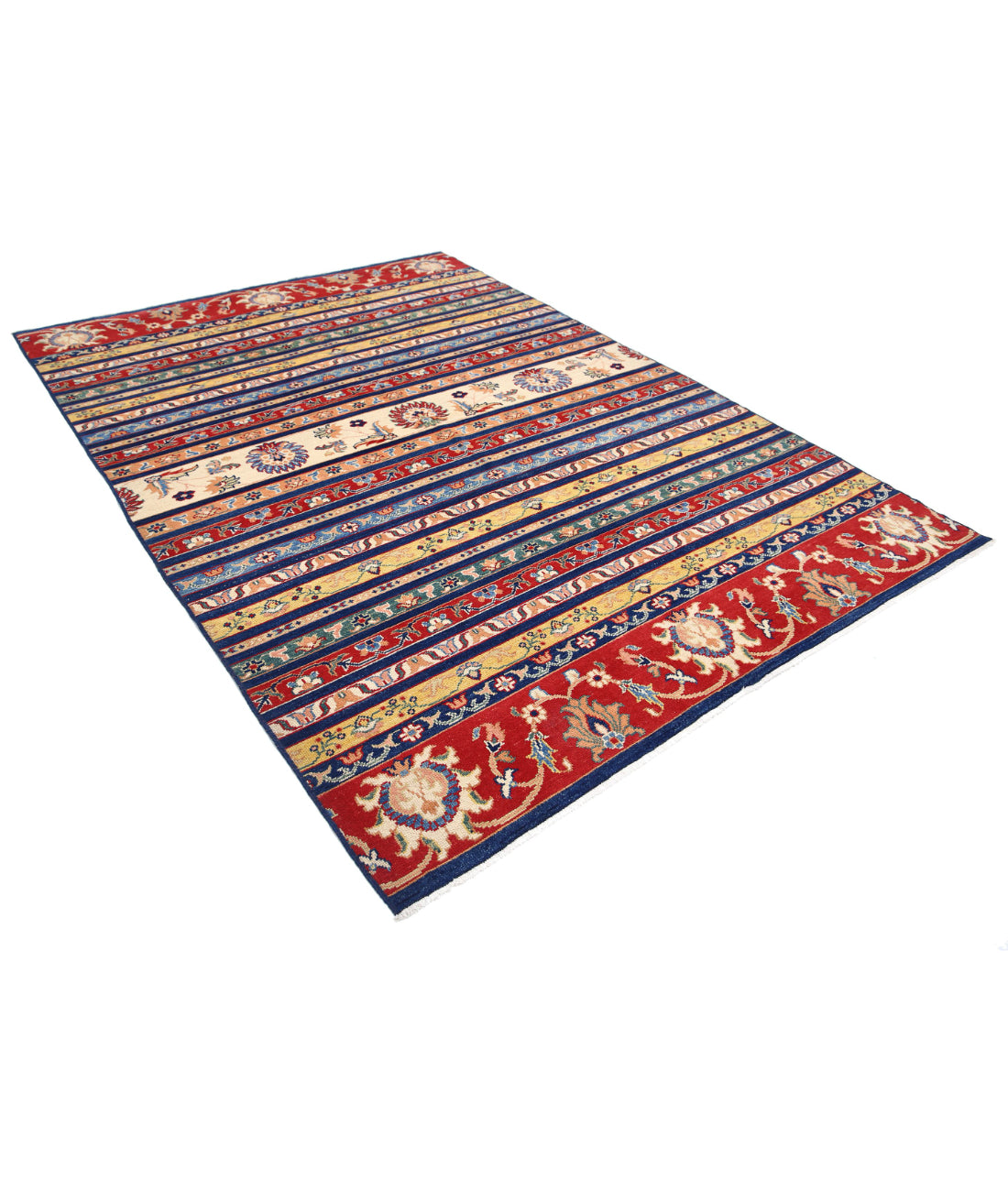 Ziegler 6'7'' X 9'2'' Hand-Knotted Wool Rug 6'7'' x 9'2'' (198 X 275) / Blue / Multi