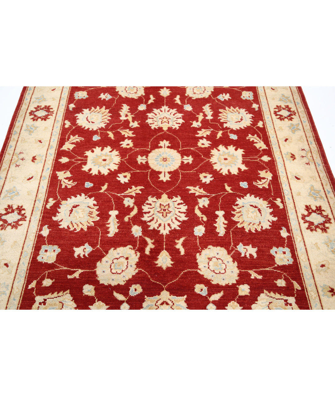 Ziegler 5'1'' X 7'0'' Hand-Knotted Wool Rug 5'1'' x 7'0'' (153 X 210) / Red / N/A