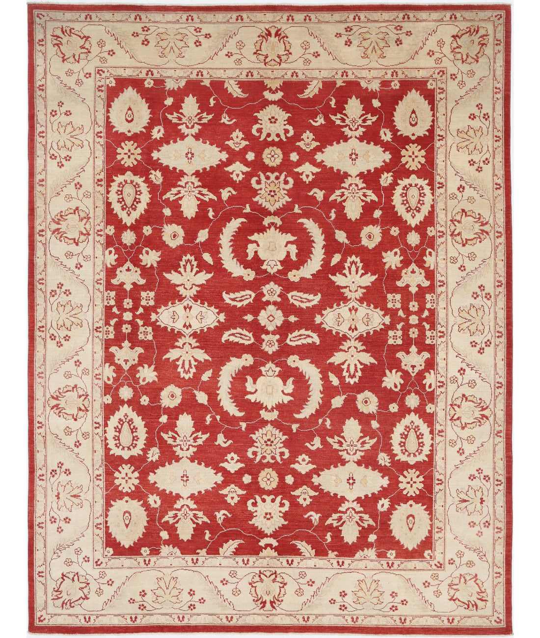 Ziegler 9'0'' X 11'11'' Hand-Knotted Wool Rug 9'0'' x 11'11'' (270 X 358) / Rust / N/A