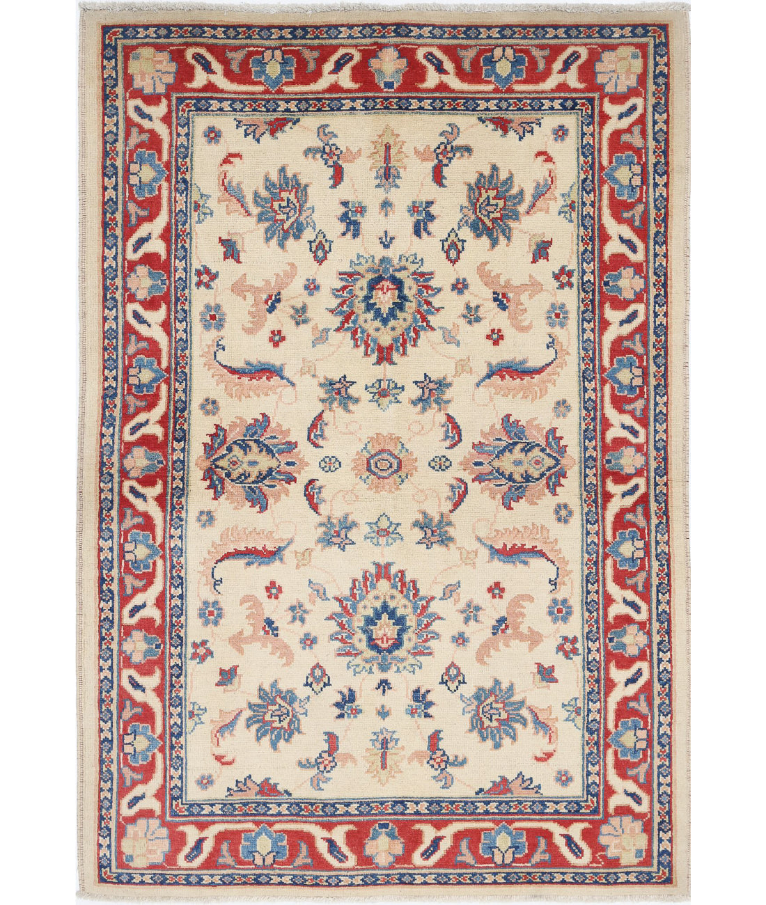 Ziegler 3'11'' X 5'11'' Hand-Knotted Wool Rug 3'11'' x 5'11'' (118 X 178) / Ivory / N/A