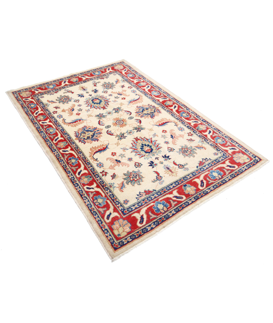 Ziegler 4'9'' X 5'9'' Hand-Knotted Wool Rug 4'9'' x 5'9'' (143 X 173) / Ivory / N/A