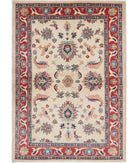 Ziegler 4'9'' X 5'9'' Hand-Knotted Wool Rug 4'9'' x 5'9'' (143 X 173) / Ivory / N/A