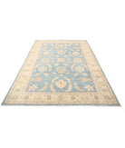 Ziegler 5'11'' X 8'10'' Hand-Knotted Wool Rug 5'11'' x 8'10'' (178 X 265) / Blue / Ivory