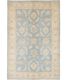 Ziegler 5'11'' X 8'10'' Hand-Knotted Wool Rug 5'11'' x 8'10'' (178 X 265) / Blue / Ivory