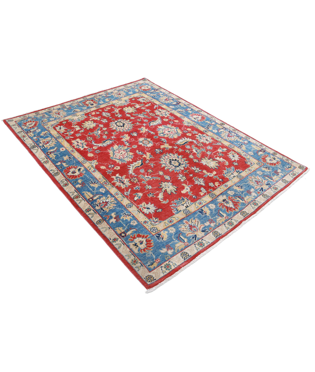 Ziegler 5'1'' X 6'5'' Hand-Knotted Wool Rug 5'1'' x 6'5'' (153 X 193) / Red / N/A