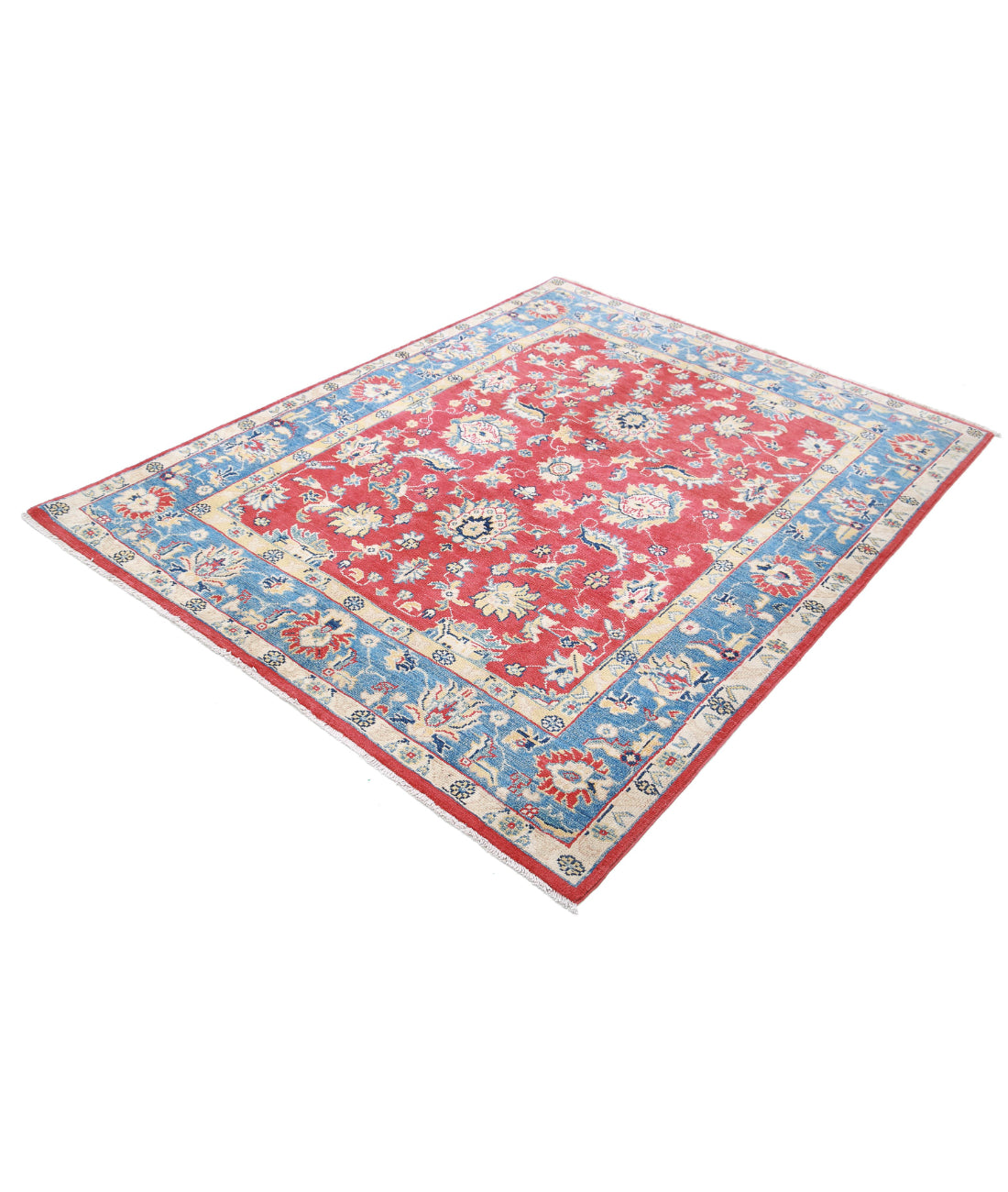 Ziegler 5'1'' X 6'5'' Hand-Knotted Wool Rug 5'1'' x 6'5'' (153 X 193) / Red / N/A