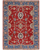 Ziegler 5'0'' X 6'6'' Hand-Knotted Wool Rug 5'0'' x 6'6'' (150 X 195) / Red / N/A