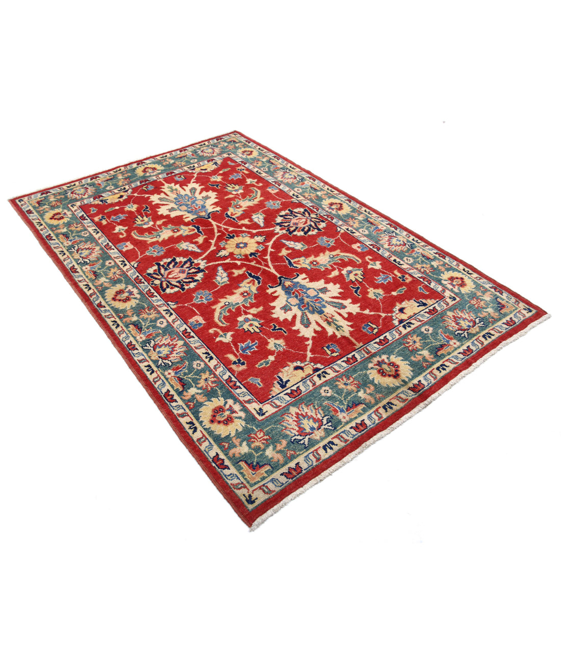 Ziegler 4'8'' X 6'9'' Hand-Knotted Wool Rug 4'8'' x 6'9'' (140 X 203) / Red / N/A