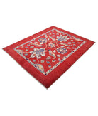 Ziegler 5'2'' X 6'6'' Hand-Knotted Wool Rug 5'2'' x 6'6'' (155 X 195) / Red / N/A