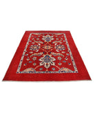 Ziegler 5'2'' X 6'6'' Hand-Knotted Wool Rug 5'2'' x 6'6'' (155 X 195) / Red / N/A